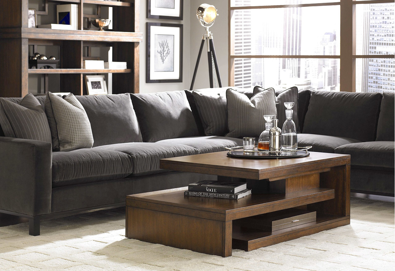 man cave couch gray